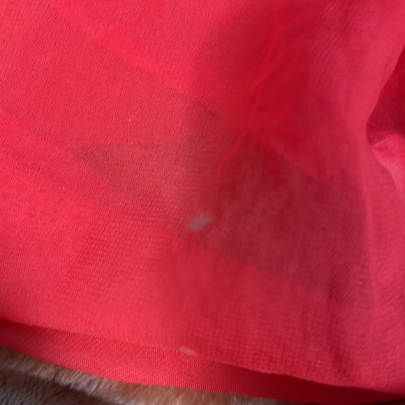 Red Sheer Top - Picture 4 of 4